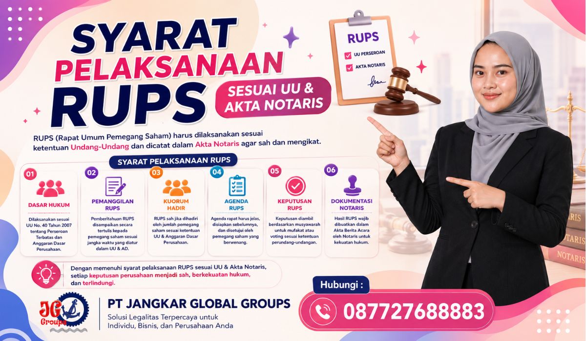 Syarat Pelaksanaan RUPS Sesuai UU & Akta Notaris