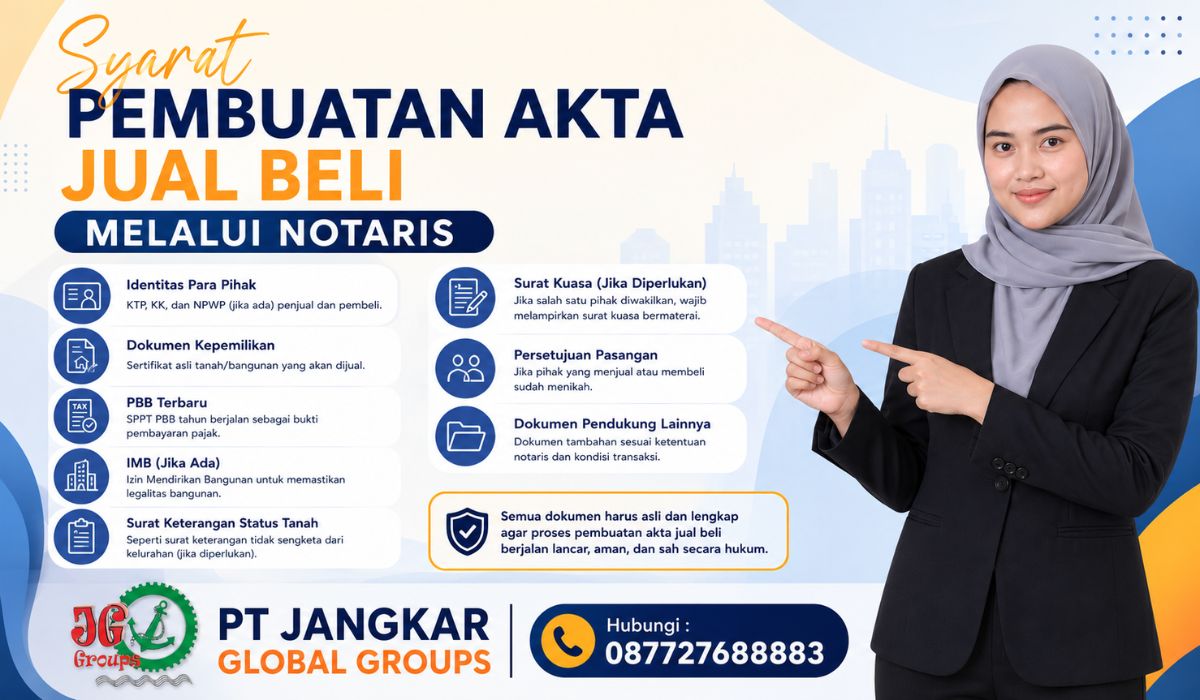 Syarat Pembuatan Akta Jual Beli Melalui Notaris