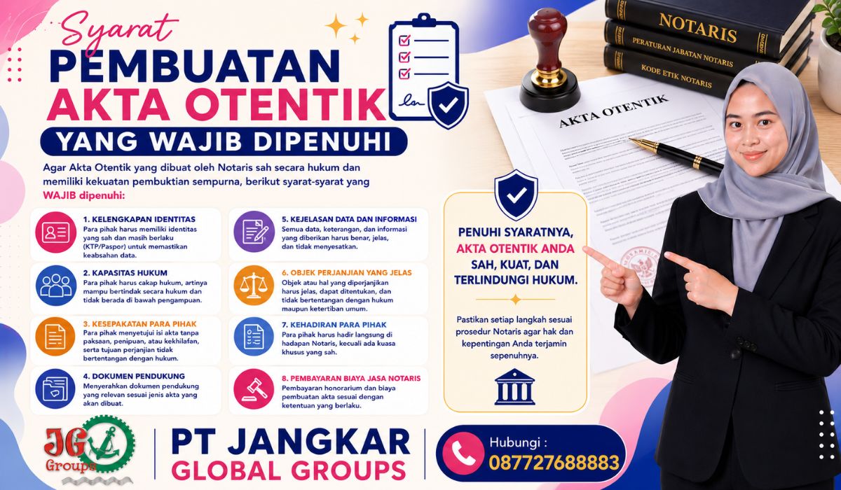 Syarat Pembuatan Akta Otentik yang Wajib Dipenuhi