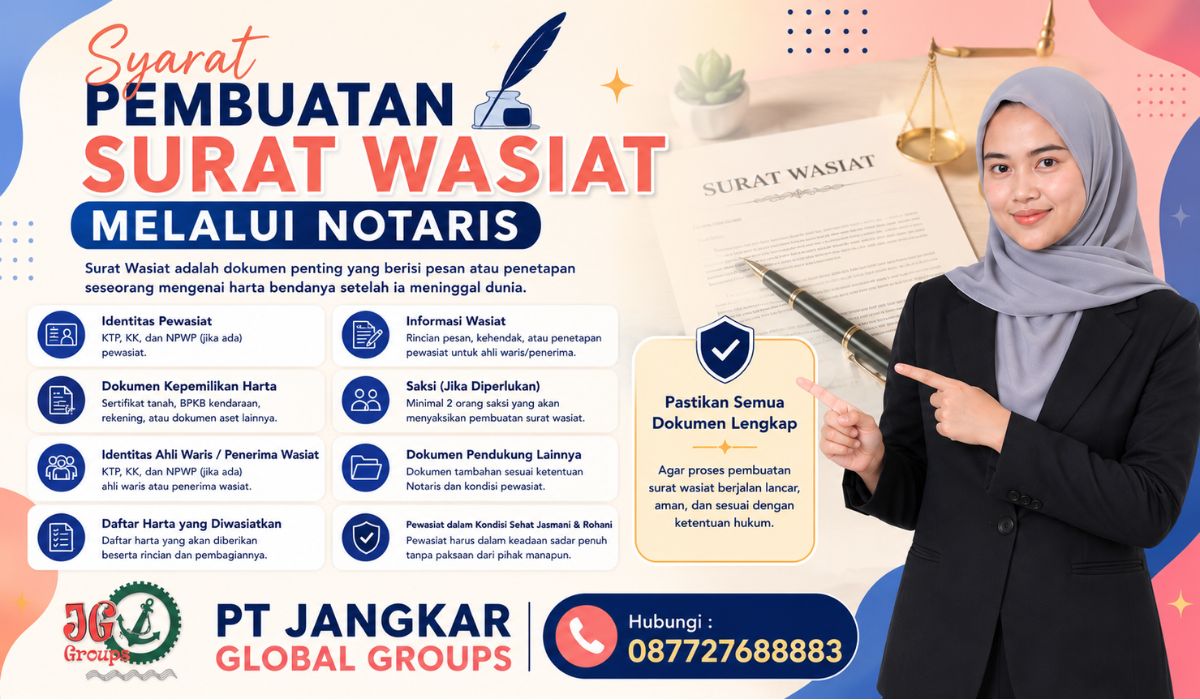 Syarat Pembuatan Surat Wasiat Melalui Notaris