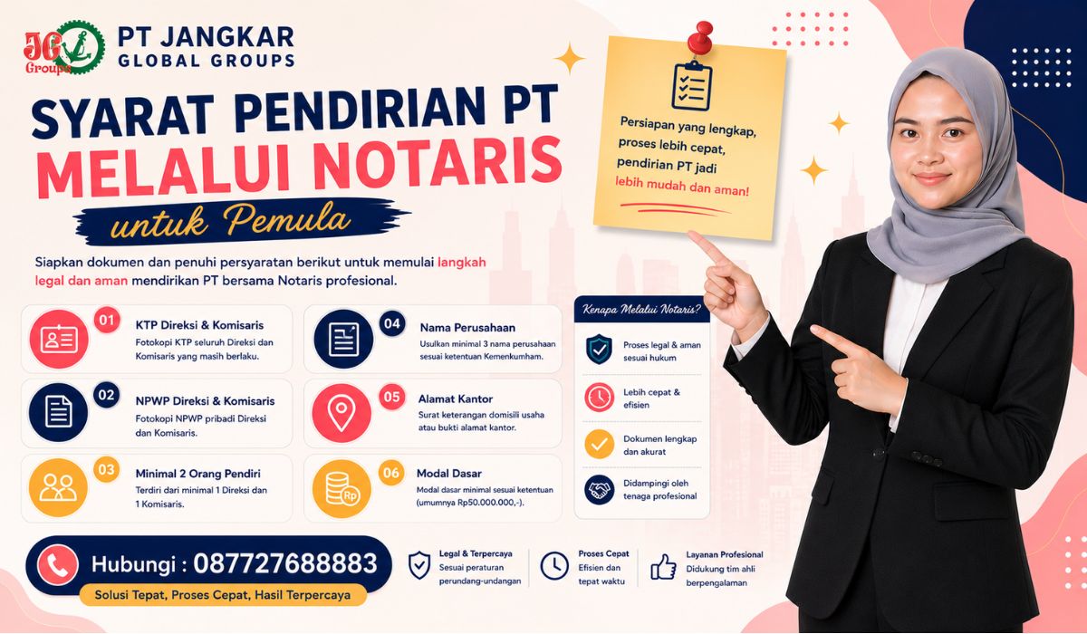 Syarat Pendirian PT Melalui Notaris untuk Pemula