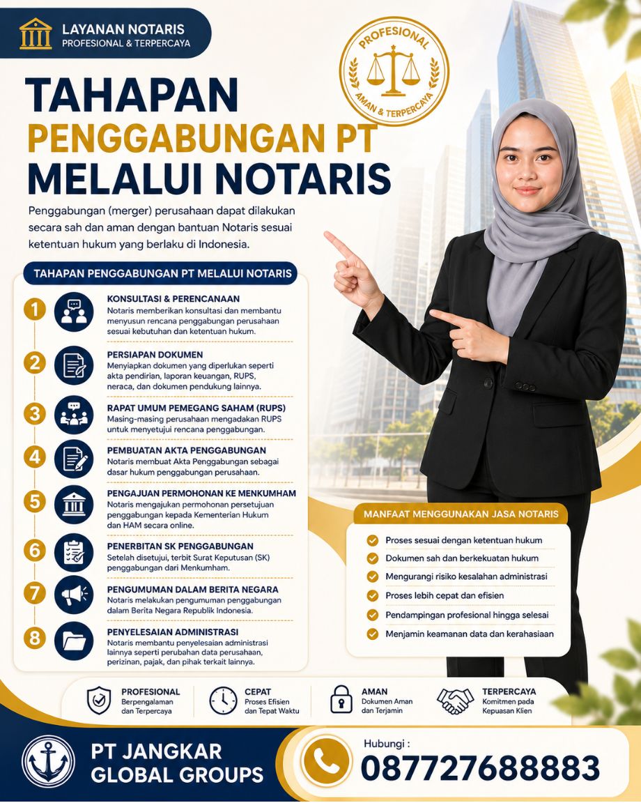 Tahapan Penggabungan PT Melalui Notaris