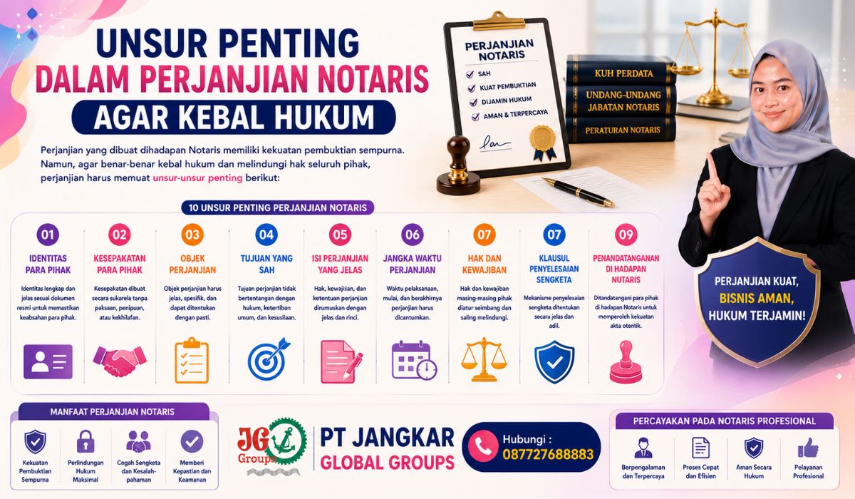 Unsur Penting dalam Perjanjian Notaris agar Kebal Hukum