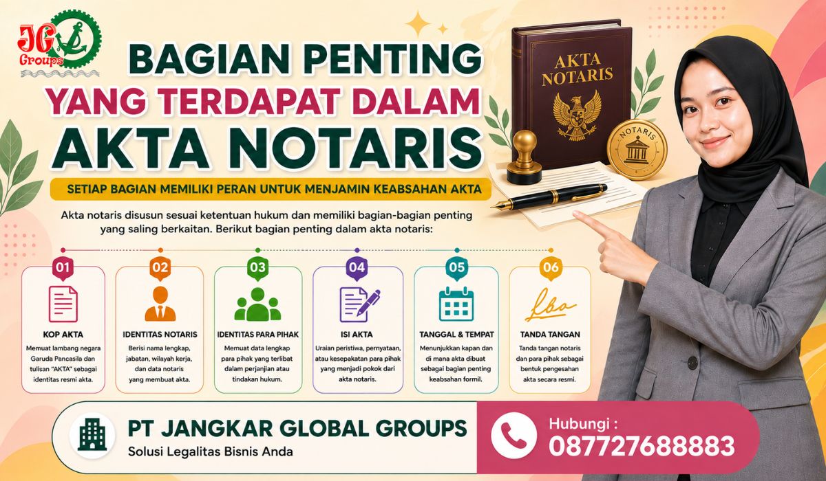 Bagian Penting yang Terdapat dalam Akta Notaris