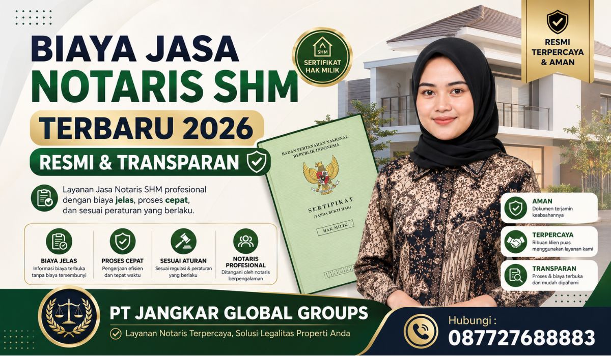 Biaya Jasa Notaris SHM Terbaru 2026 Resmi & Transparan