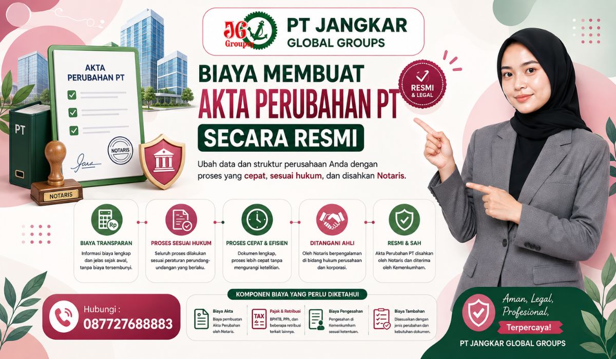 Biaya Membuat Akta Perubahan PT Secara Resmi