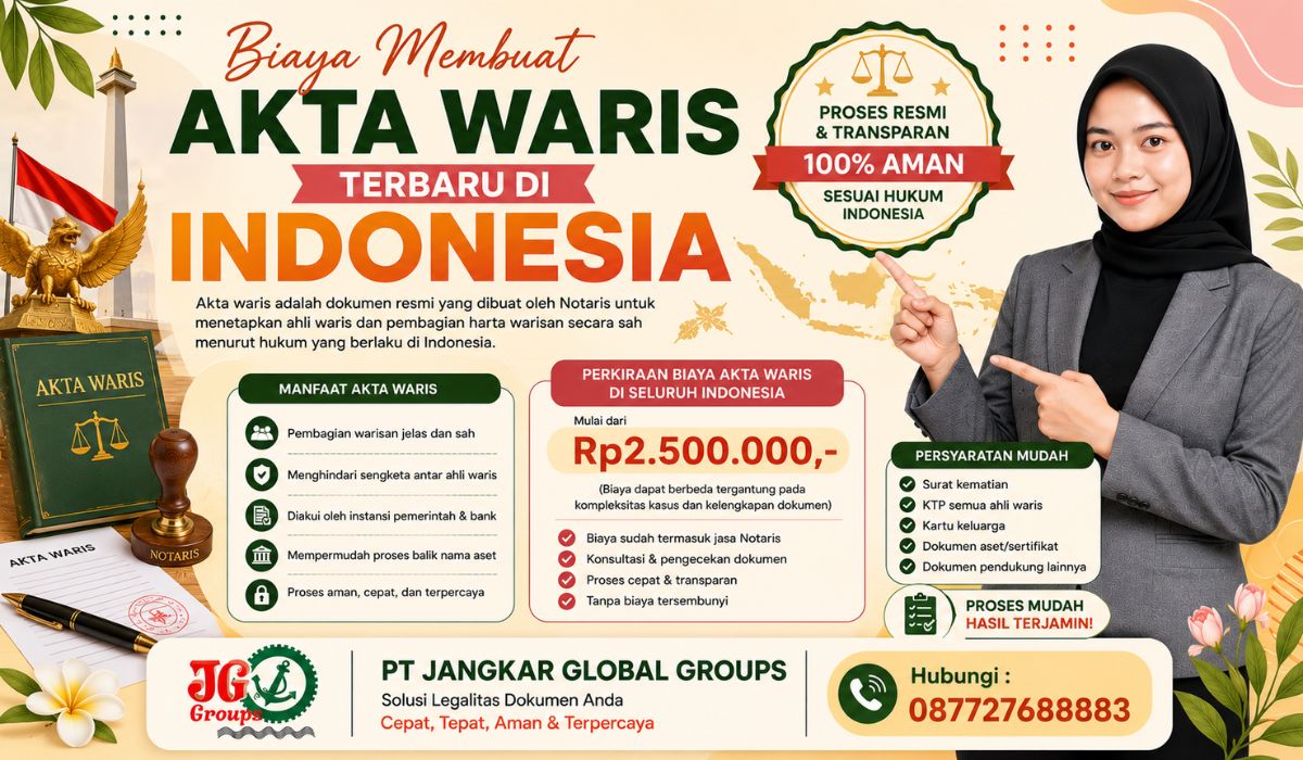 Biaya Membuat Akta Waris Terbaru di Indonesia