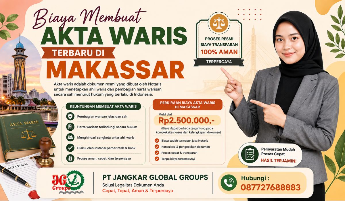 Biaya Membuat Akta Waris Terbaru di Makassar
