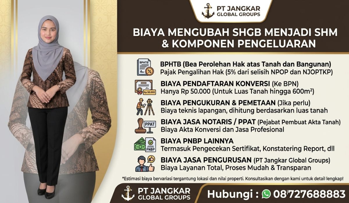 Biaya Mengubah SHGB Menjadi SHM & Komponen Pengeluaran