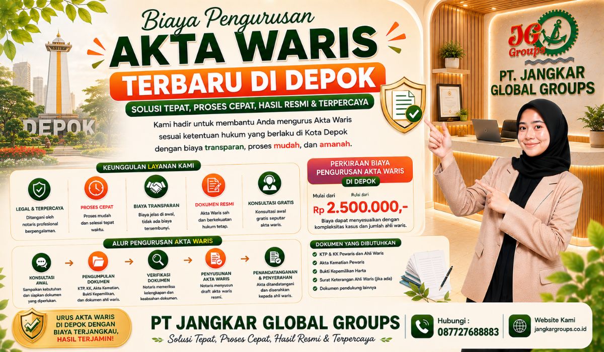 Biaya Pengurusan Akta Waris Terbaru di Depok