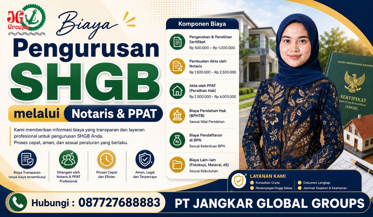 Biaya Pengurusan SHGB melalui Notaris dan PPAT
