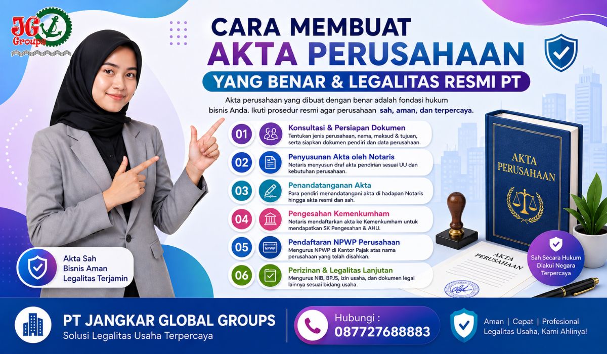 Cara Membuat Akta Perusahaan yang Benar & Legalitas Resmi PT