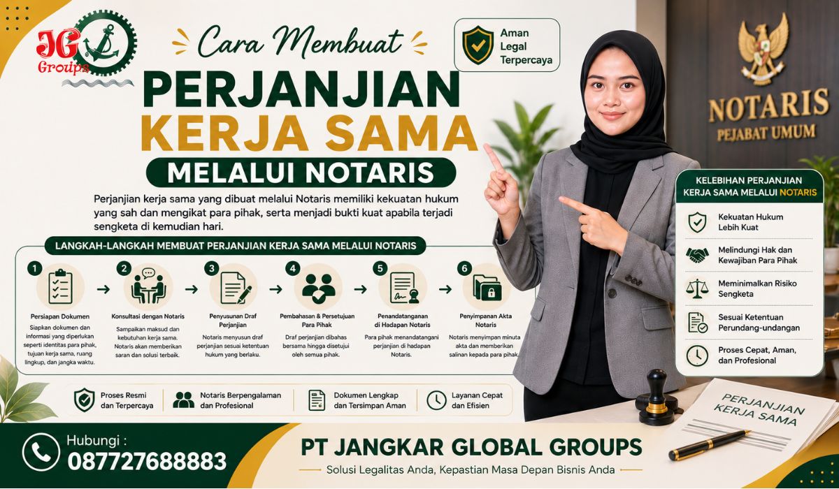 Cara Membuat Perjanjian Kerja Sama melalui Notaris