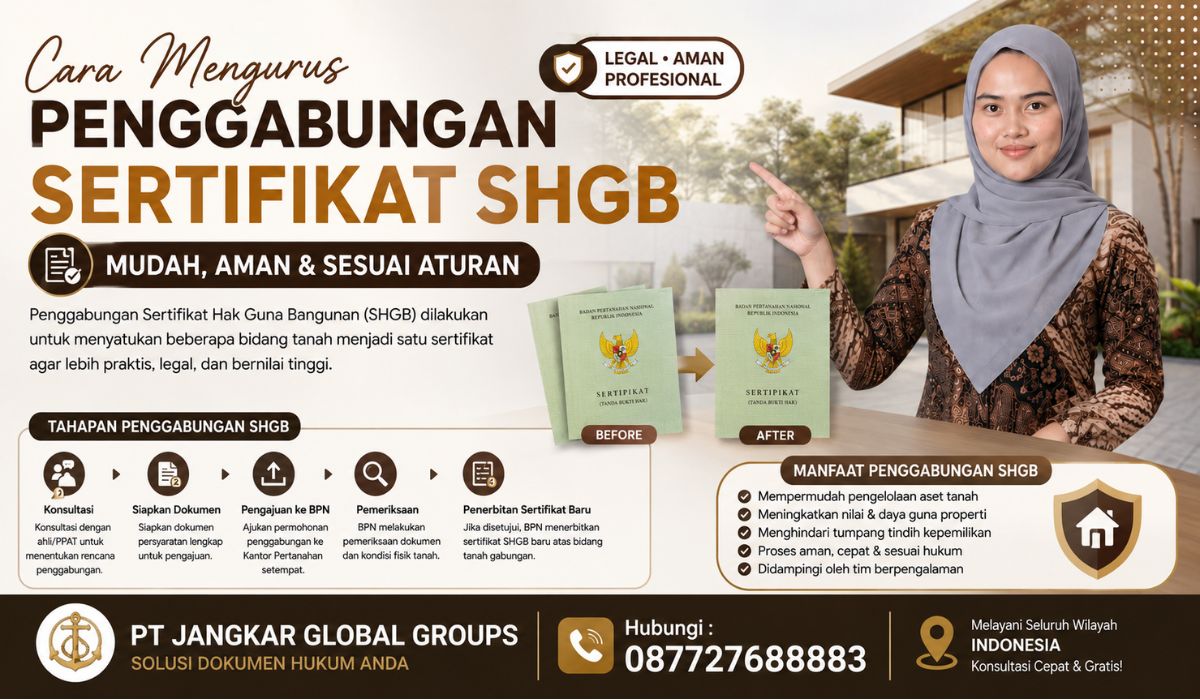 Cara Pengurusan Penggabungan Sertifikat SHGB