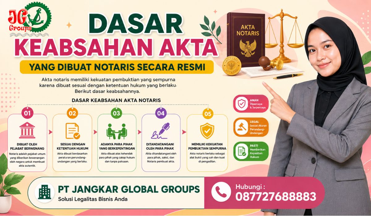 Dasar Keabsahan Akta yang Dibuat Notaris secara Resmi