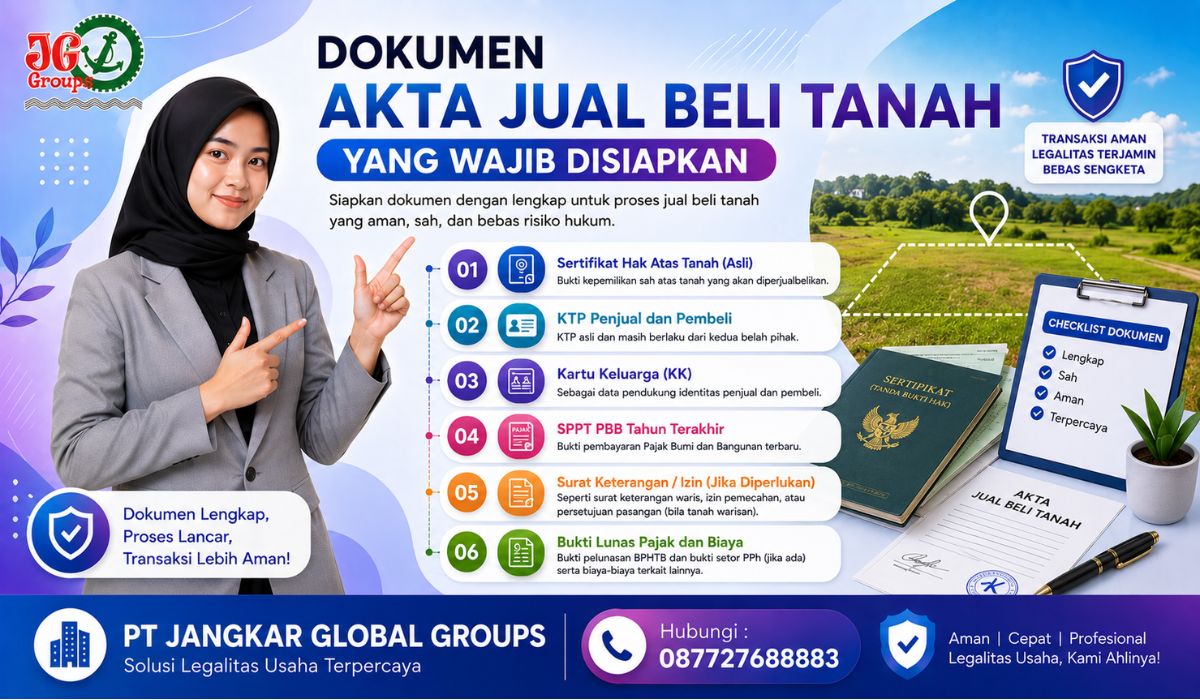 Dokumen Akta Jual Beli Tanah yang Wajib Disiapkan