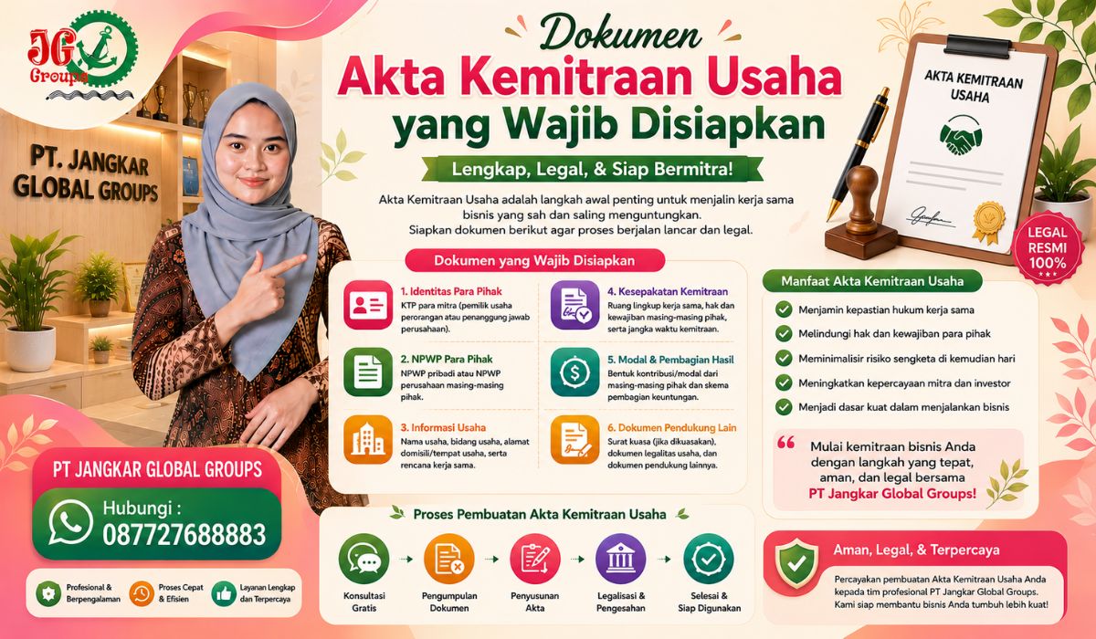 Dokumen Akta Kemitraan Usaha yang Wajib Disiapkan