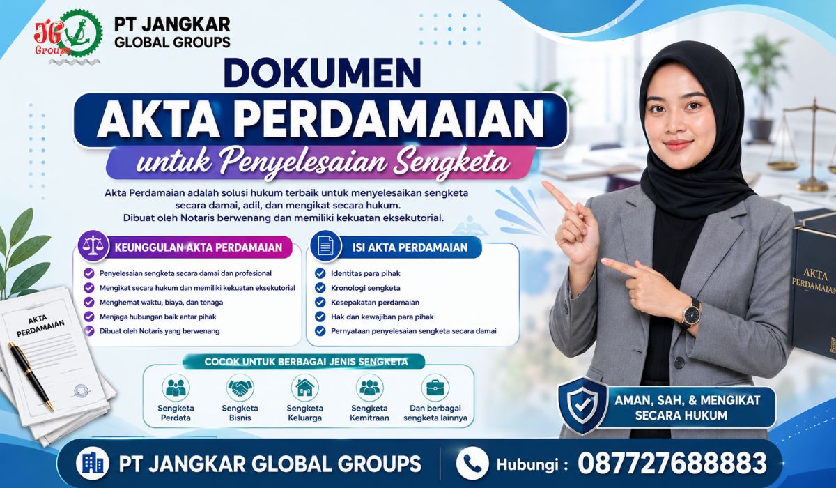 Dokumen Akta Perdamaian untuk Penyelesaian Sengketa