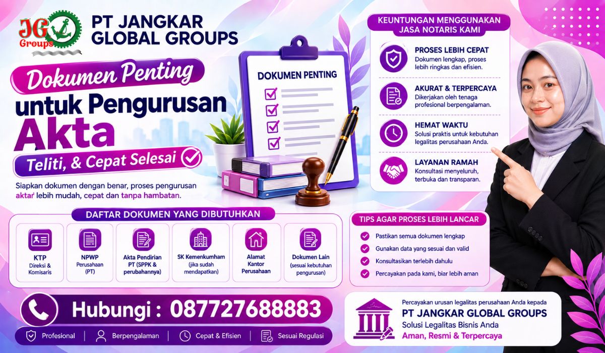 Dokumen Penting untuk Pengurusan Akta Teliti, & Cepat Selesai