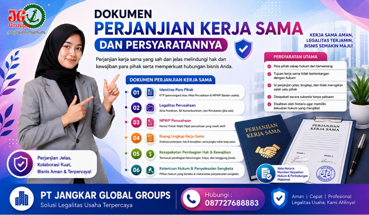 Dokumen Perjanjian Kerja Sama dan Persyaratannya