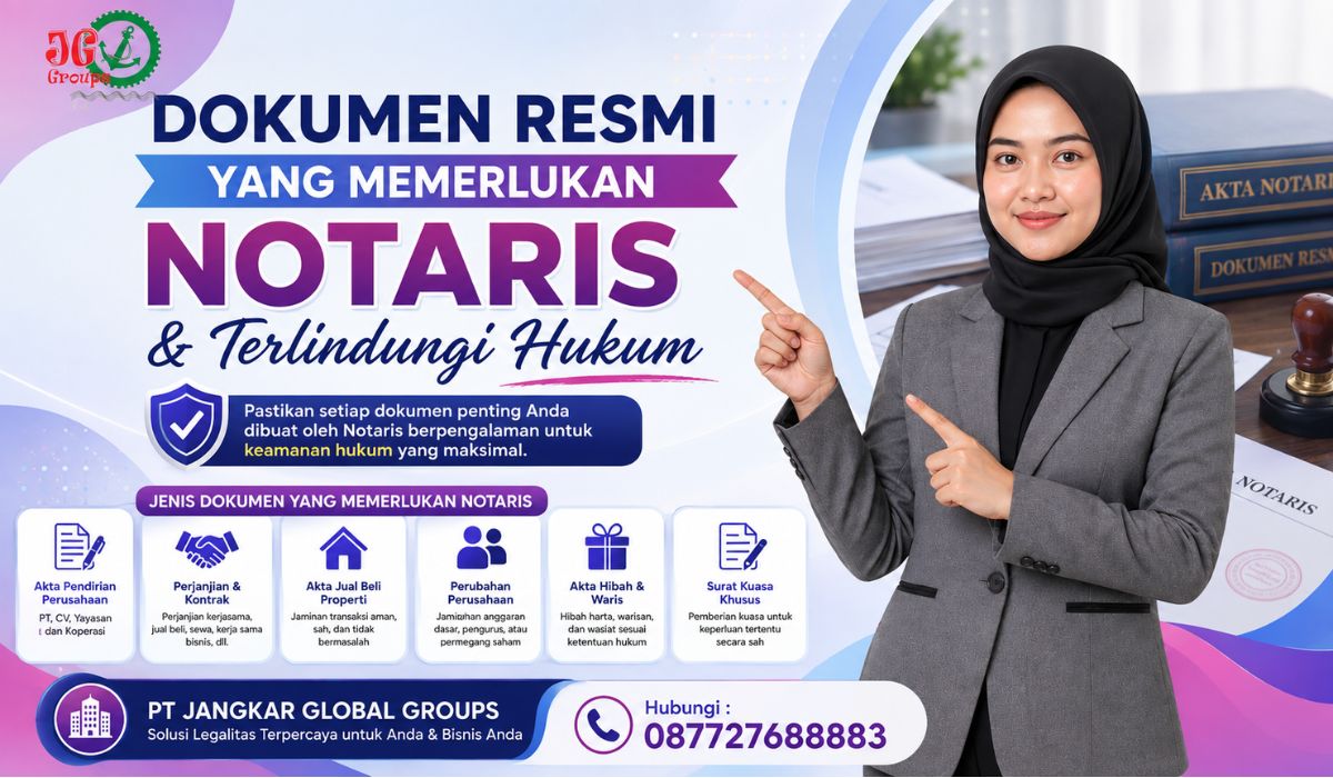 Dokumen Resmi yang Memerlukan Notaris & Terlindungi Hukum