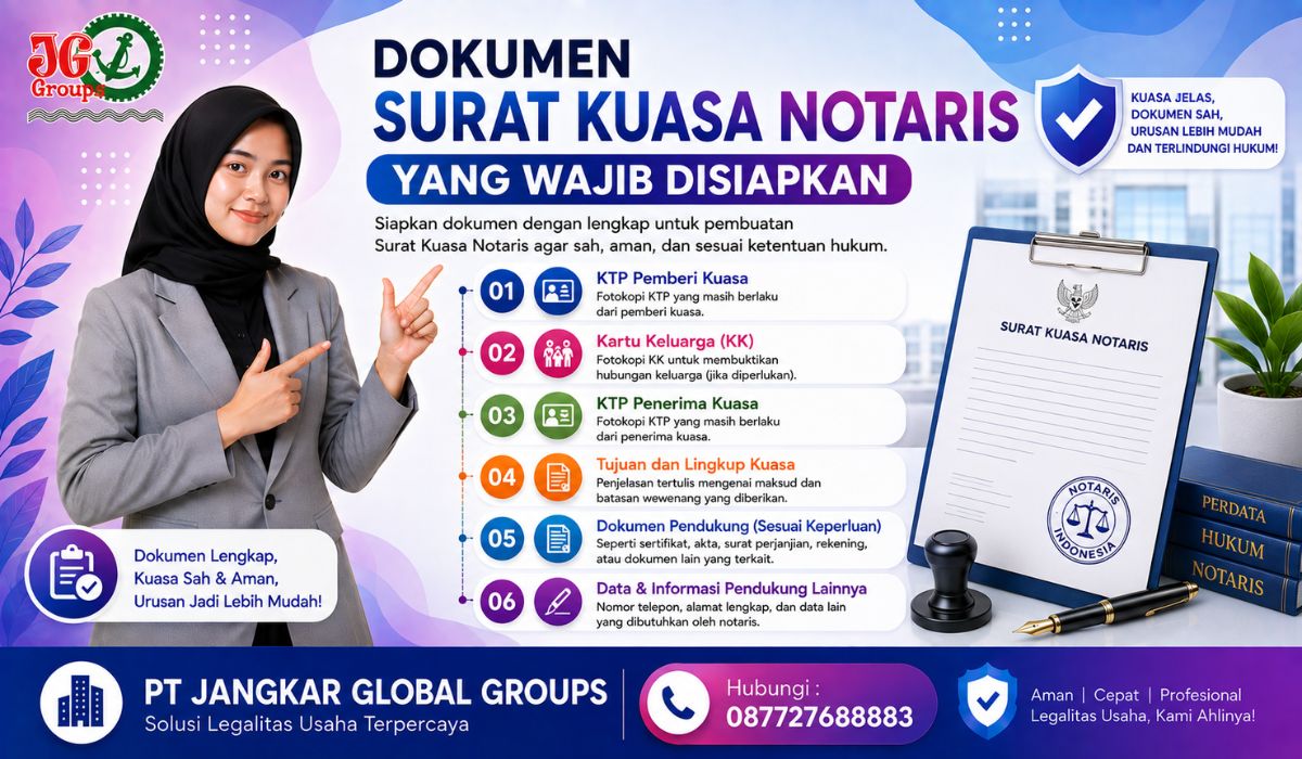 Dokumen Surat Kuasa Notaris yang Wajib Disiapkan