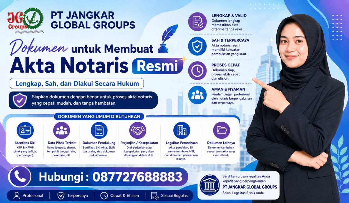 Dokumen untuk Membuat Akta Notaris Resmi