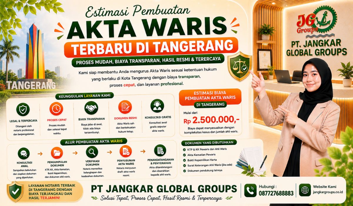 Estimasi Pembuatan Akta Waris Terbaru di Tangerang