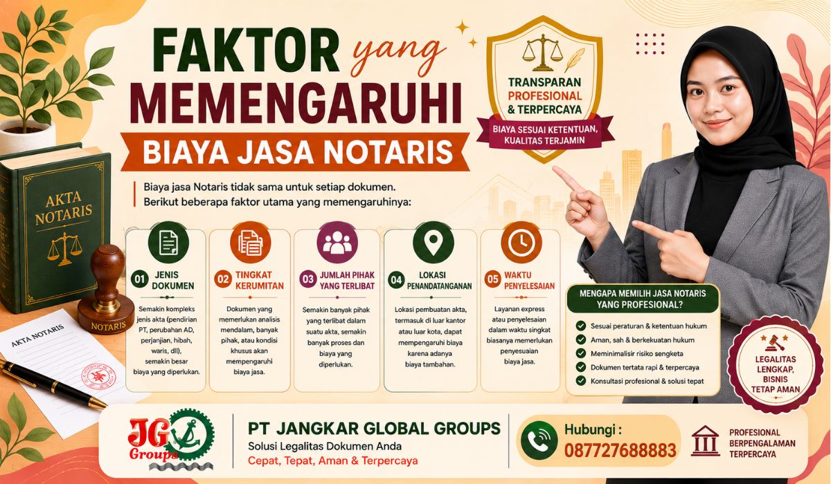 Faktor yang Memengaruhi Biaya Jasa Notaris