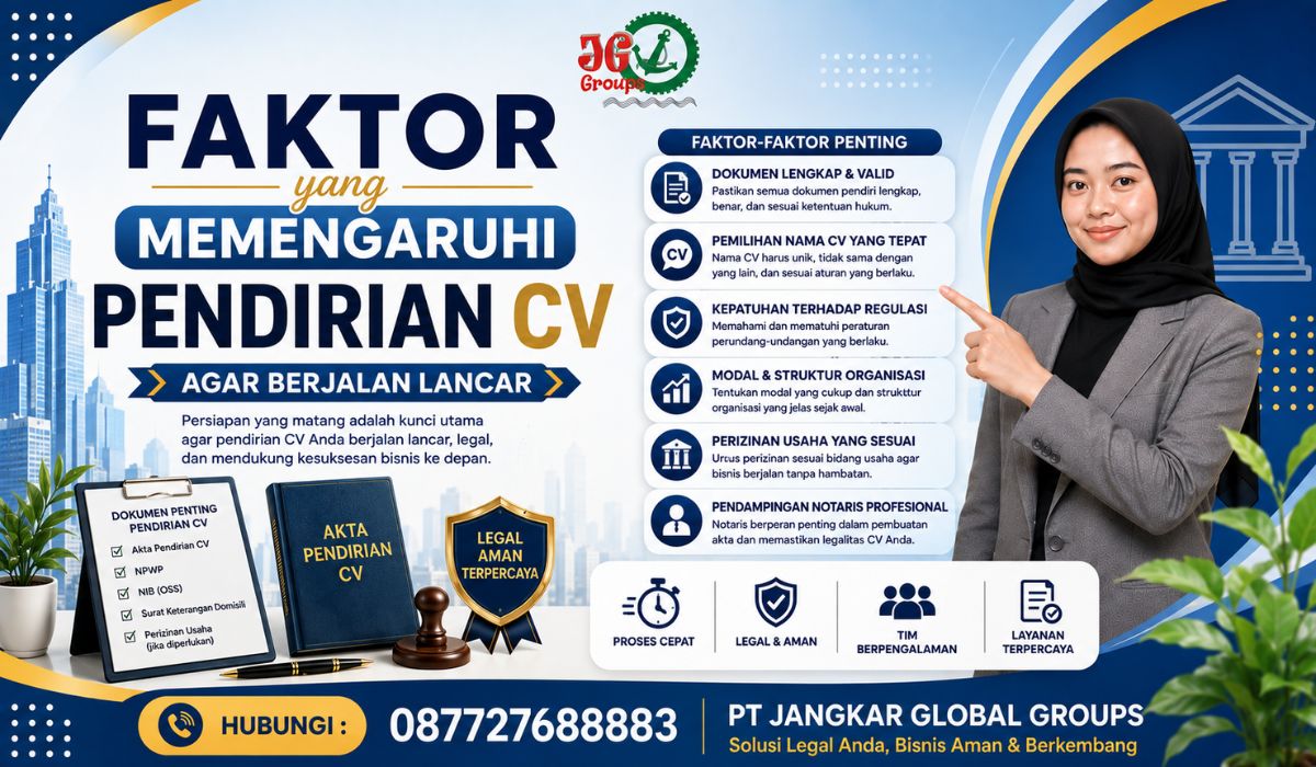 Faktor yang Memengaruhi Pendirian CV agar Berjalan Lancar