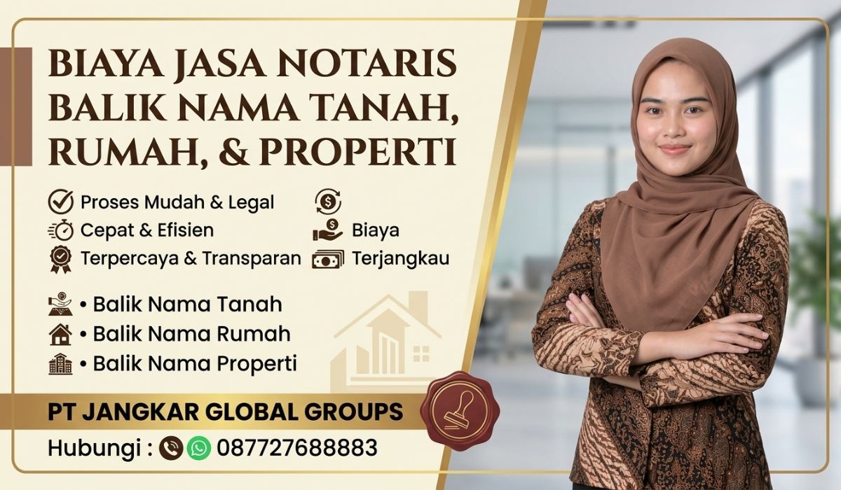 Harga Jasa Notaris Balik Nama Tanah, Rumah, dan Properti