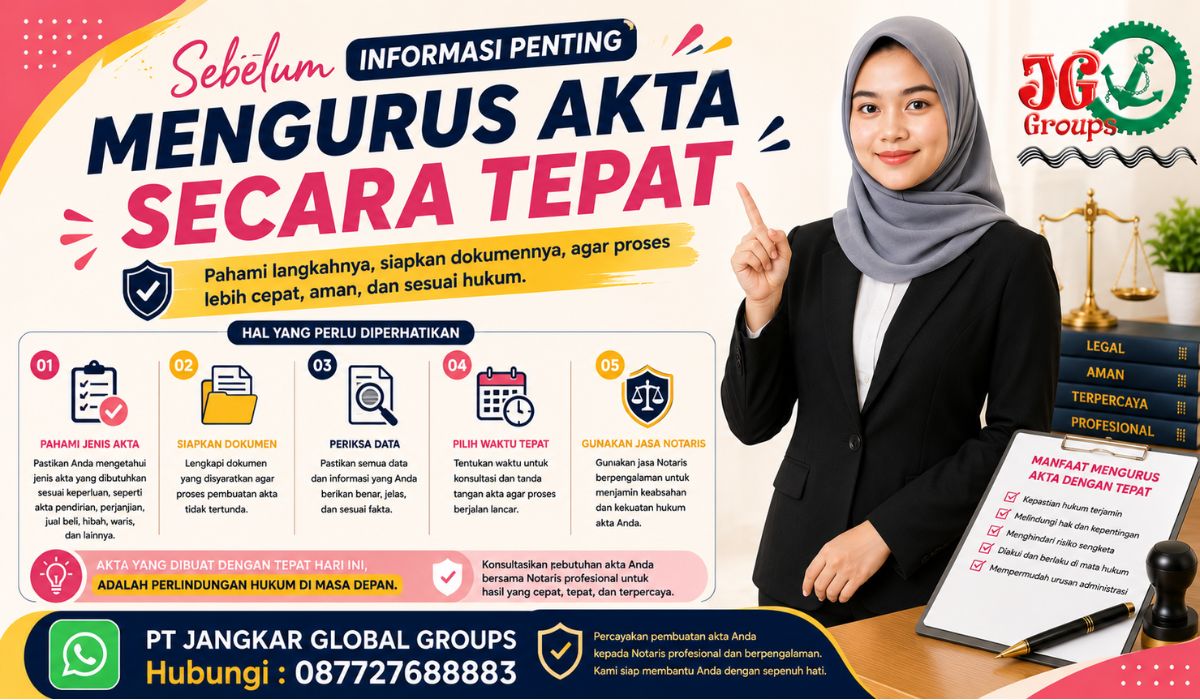 Informasi Penting Sebelum Mengurus Akta Secara Tepat