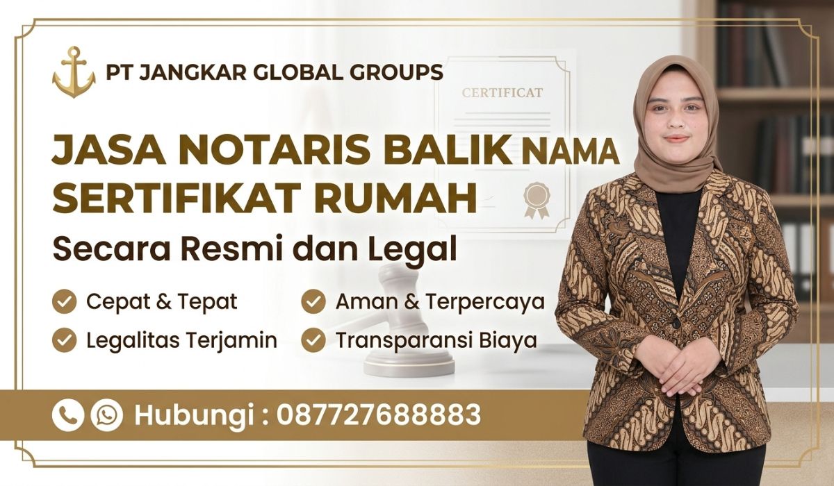 Jasa Notaris Balik Nama Sertifikat Rumah Secara Resmi dan Legal