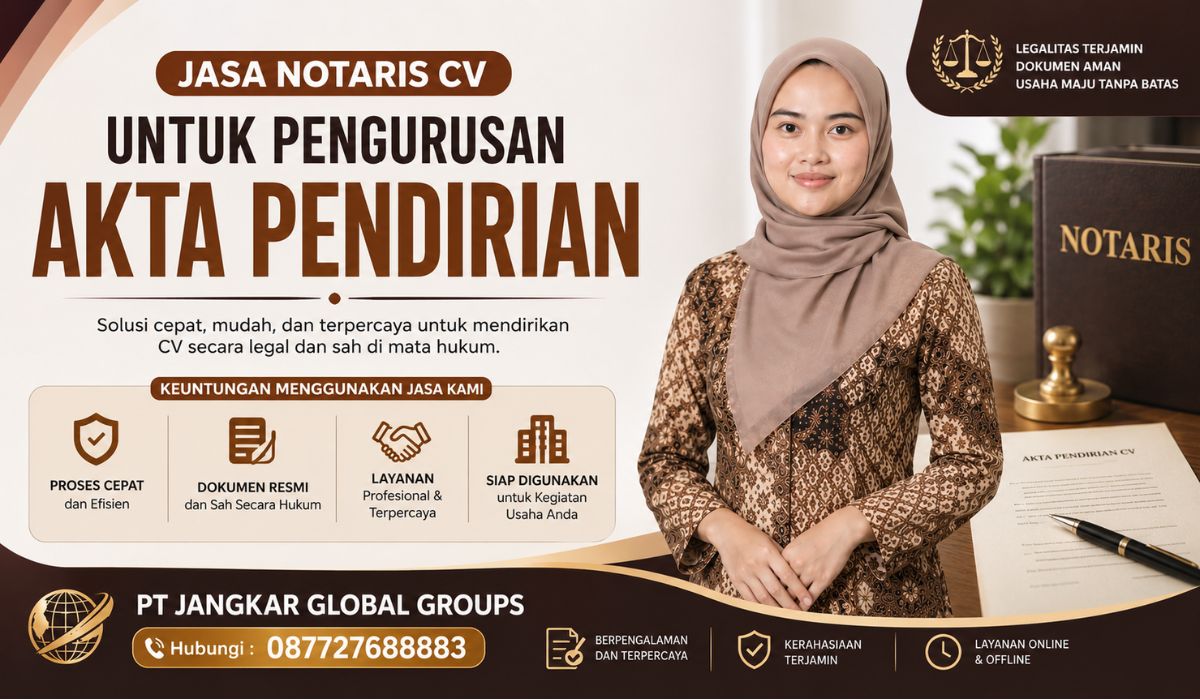Jasa Notaris CV untuk Pengurusan Akta Pendirian