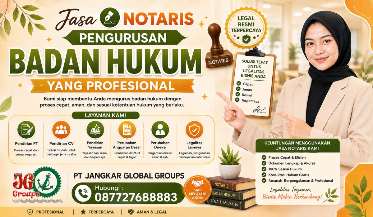 Jasa Notaris Pengurusan Badan Hukum yang Profesional