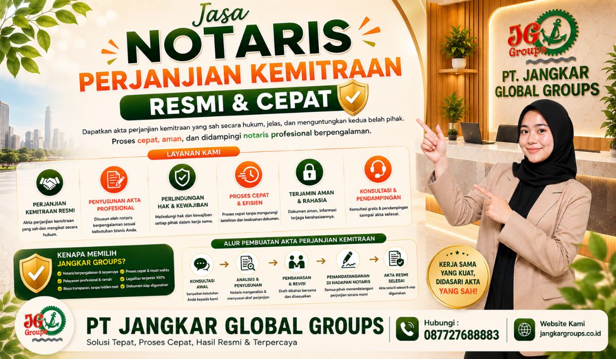 Jasa Notaris Perjanjian Kemitraan Resmi Dan Cepat