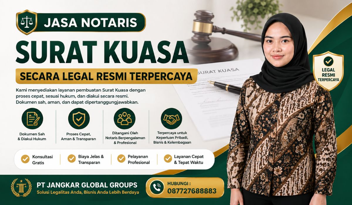 Jasa Notaris Surat Kuasa Secara Legal Resmi Terpercaya