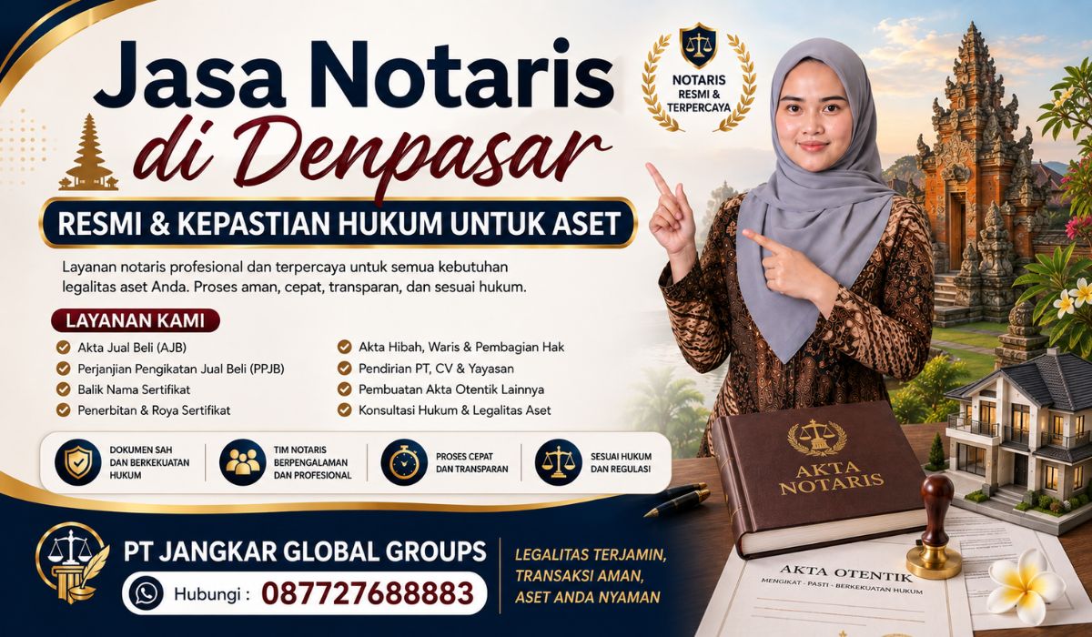 Jasa Notaris di Denpasar Resmi & Kepastian Hukum untuk Aset