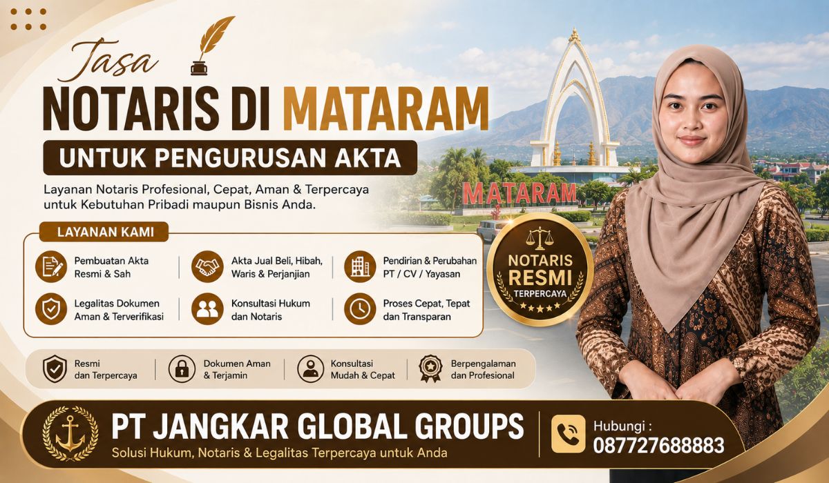 Jasa Notaris di Mataram untuk Pengurusan Akta