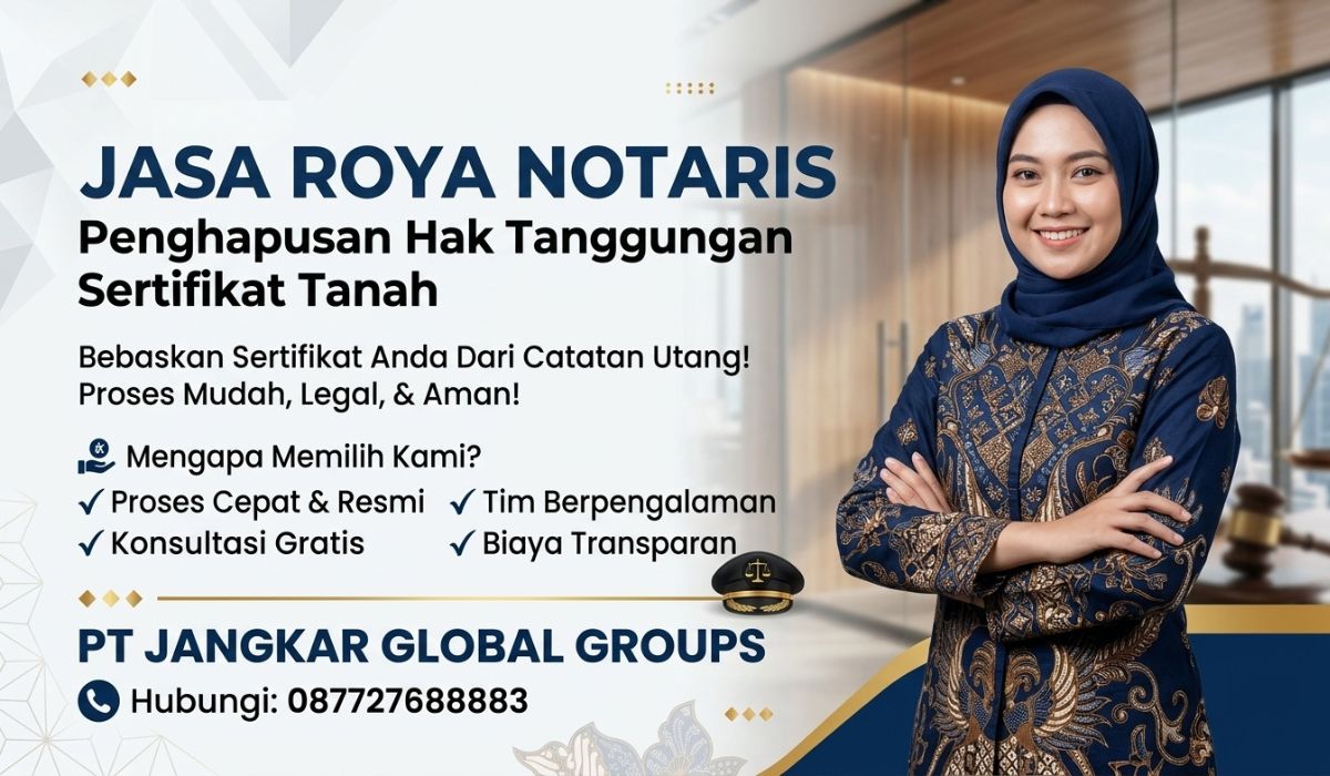 Jasa Roya Notaris untuk Penghapusan Hak Tanggungan Sertifikat