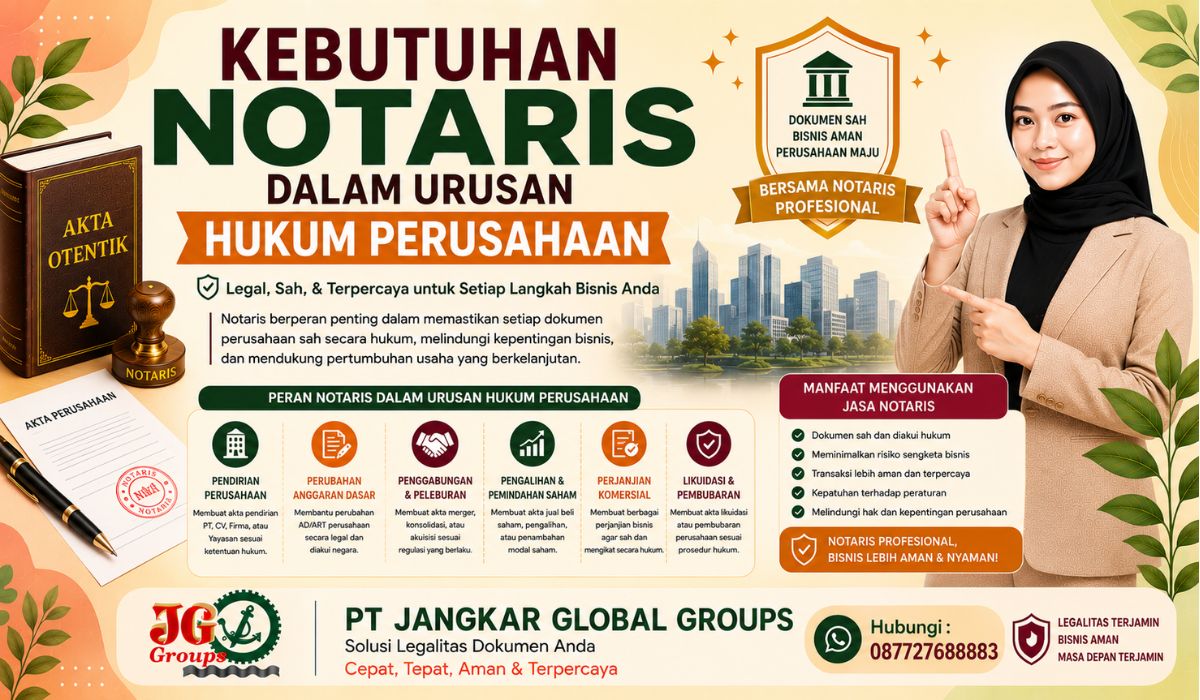 Kebutuhan Notaris dalam Urusan Hukum Perusahaan