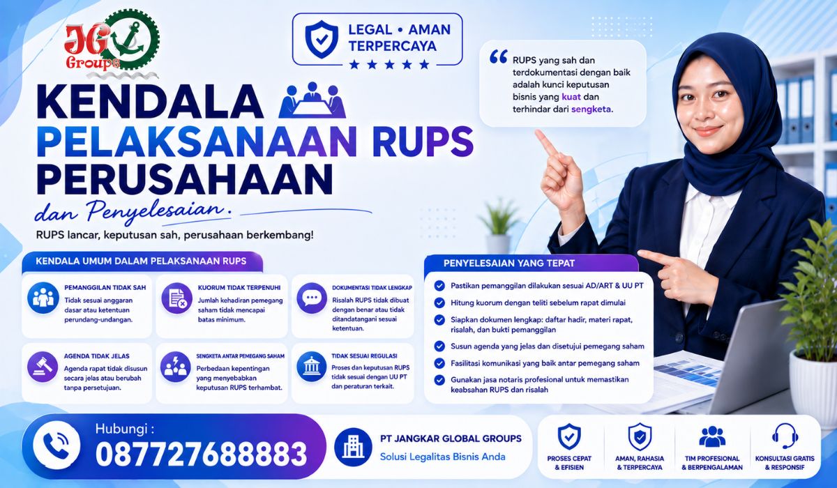 Kendala Pelaksanaan RUPS Perusahaan dan Penyelesaian