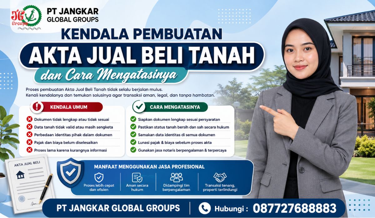 Kendala Pembuatan Akta Jual Beli Tanah dan Cara Mengatasinya