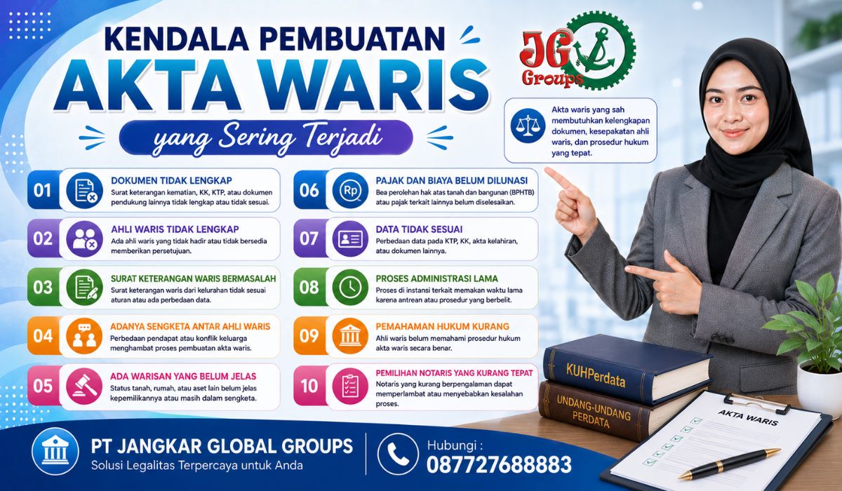 Kendala Pembuatan Akta Waris yang Sering Terjadi
