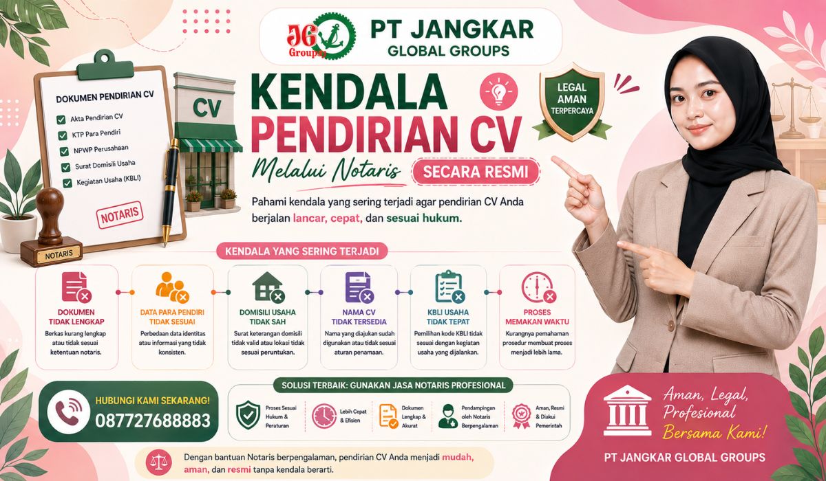 Kendala Pendirian CV Melalui Notaris Secara Resmi