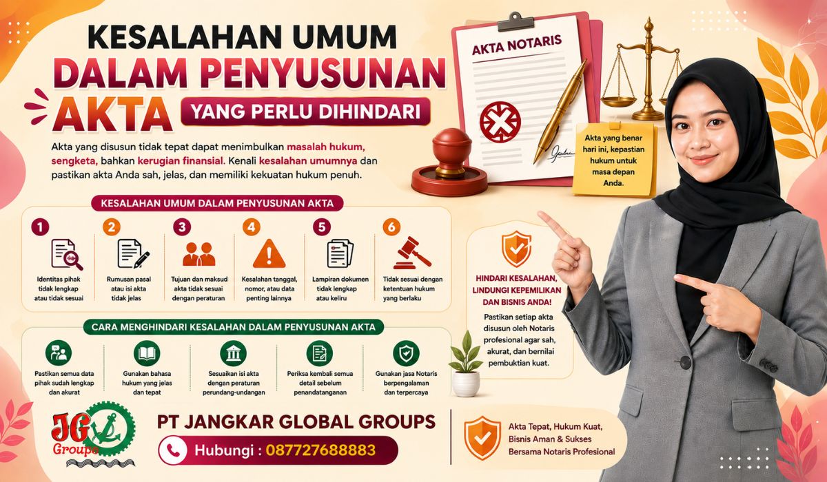 Kesalahan Umum dalam Penyusunan Akta yang Perlu Dihindari