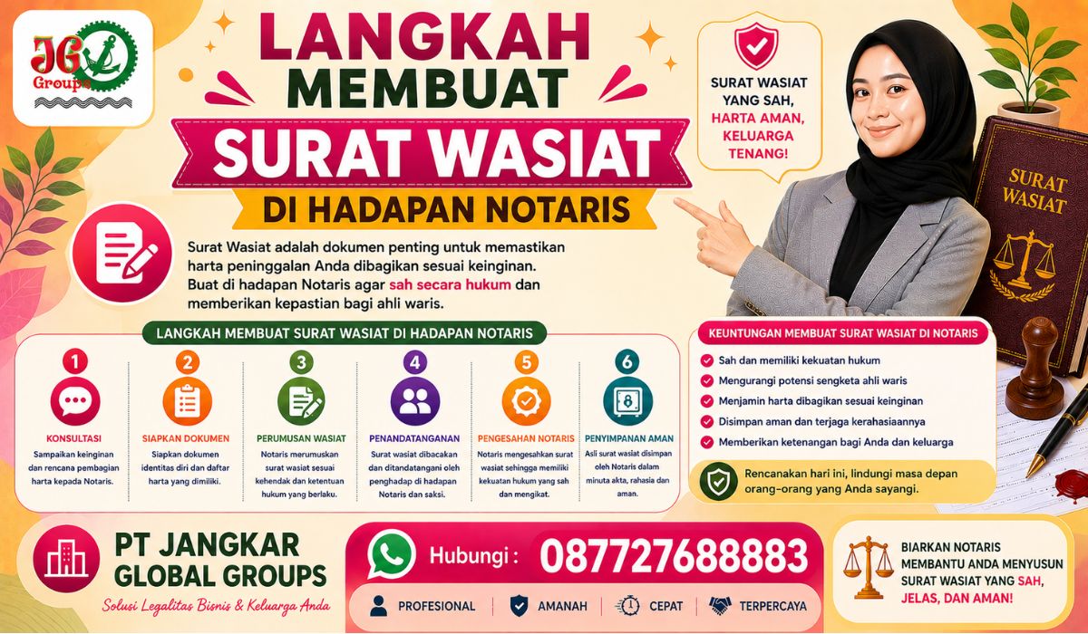 Langkah Membuat Surat Wasiat di Hadapan Notaris