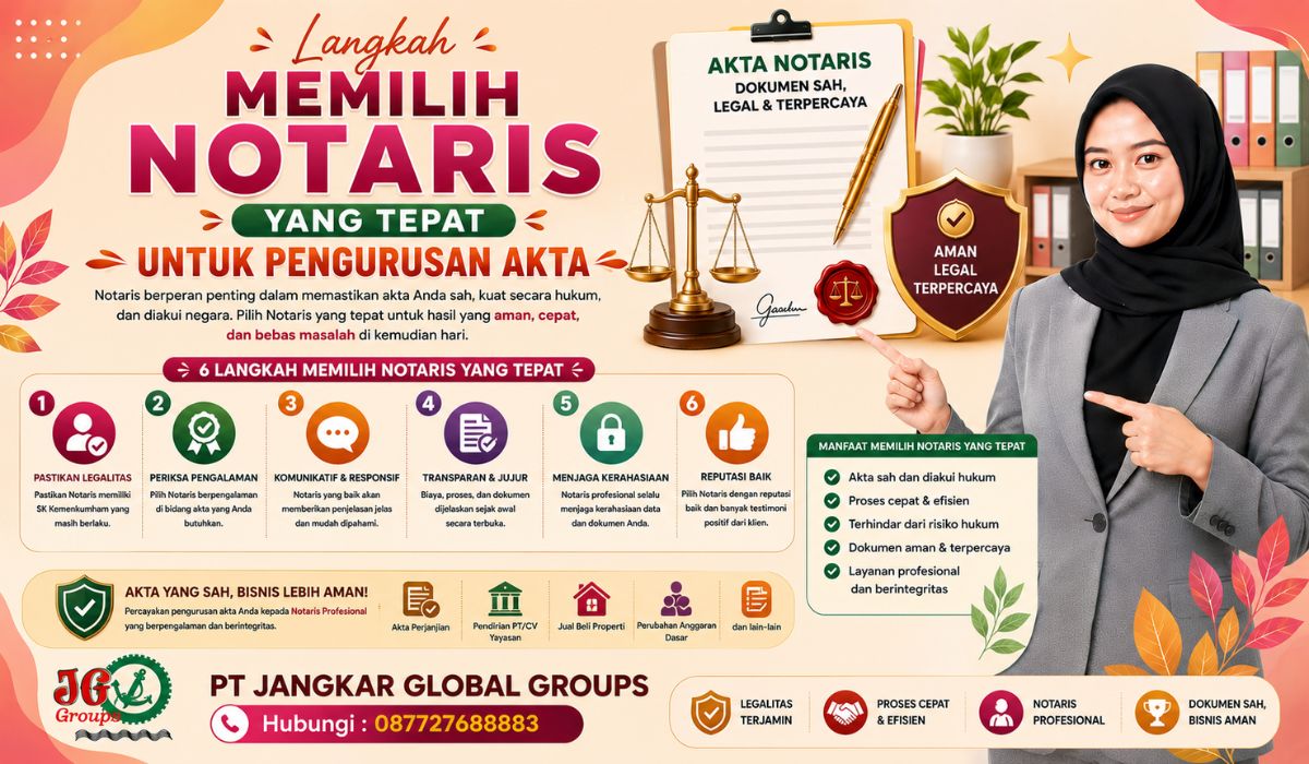 Langkah Memilih Notaris yang Tepat untuk Pengurusan Akta