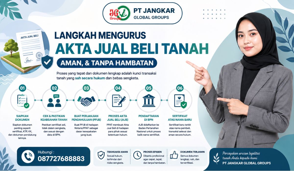 Langkah Mengurus Akta Jual Beli Tanah Aman, & Tanpa Hambatan