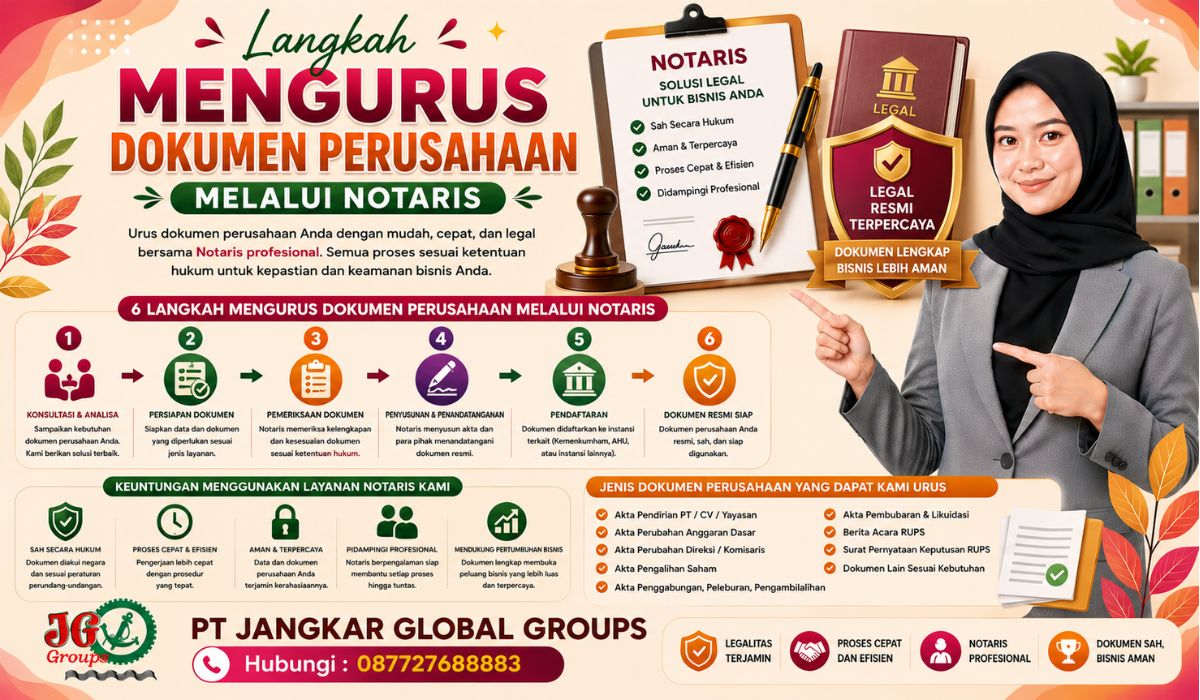 Langkah Mengurus Dokumen Perusahaan melalui Notaris
